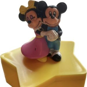 Mickey & Minnie Mouse 1989 Vintage Avon Mickey In Hollywood Jewelry Trinket Box